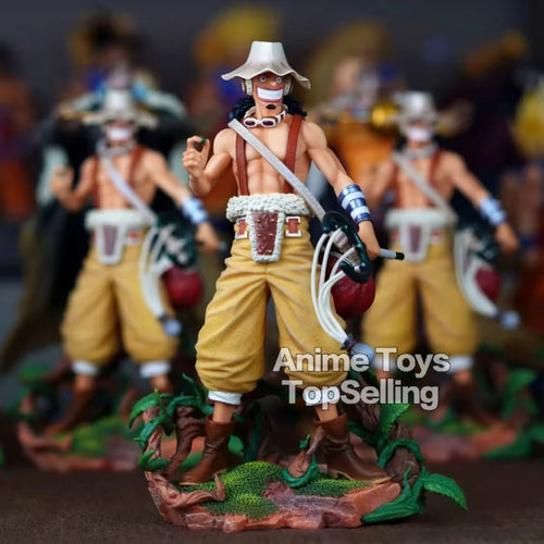 25cm/9.8in Anime Figure One Piece Figure Usopp Figure Luffy PVC Statue Collectible Model Toys Gifts