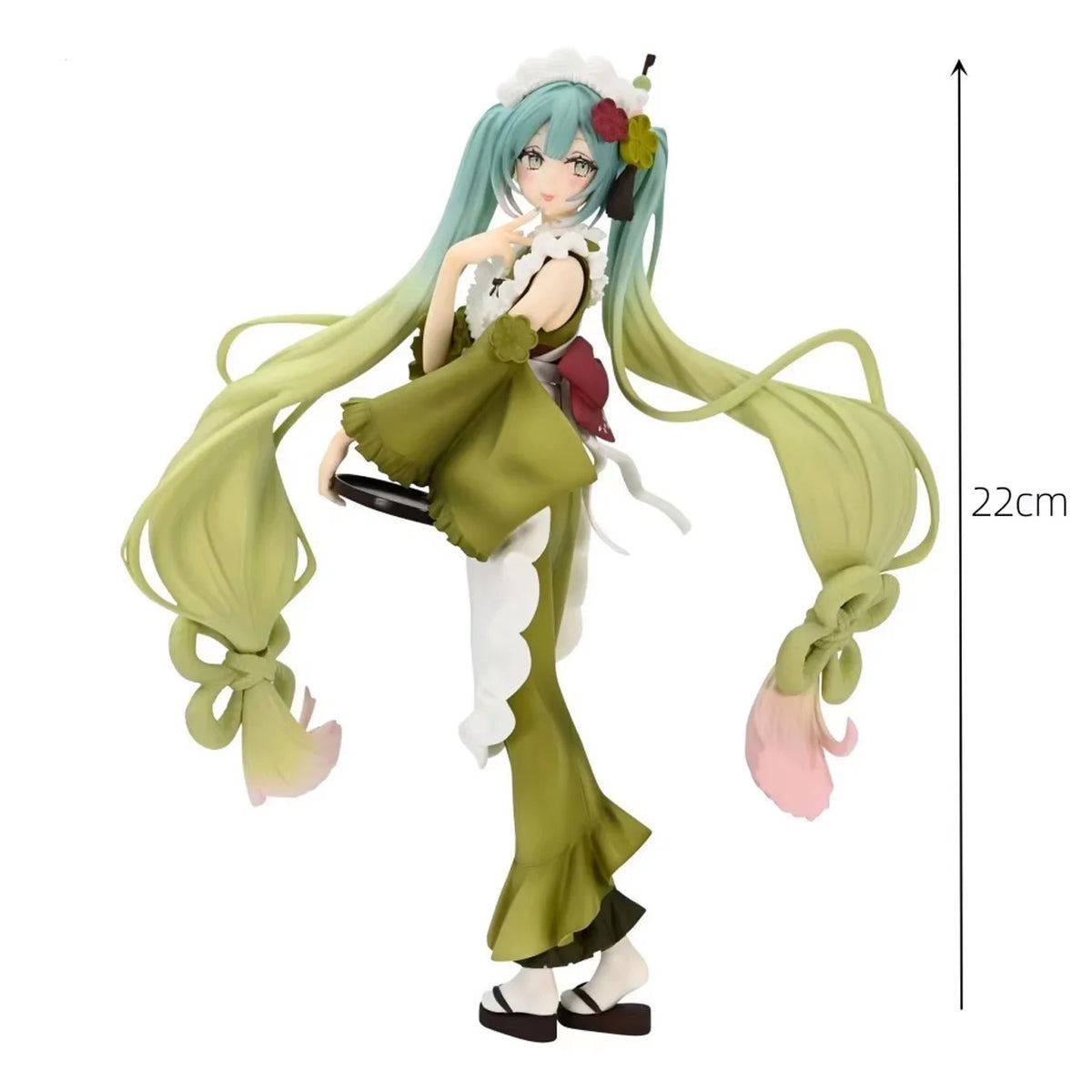 Hatsune Miku Matcha Parfait Collectible Figure – Sweet Maid Design, Premium PVC Material, Desktop Display & Fan Merchandise