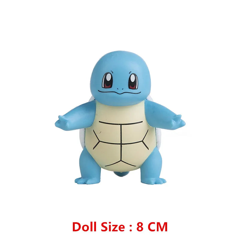 New 4-13Cm Pokemon Cartoons Movie Anime Figure Pikachu Bulbasaur Charmander Cosplay Collection Pet Action Model Toy Gift