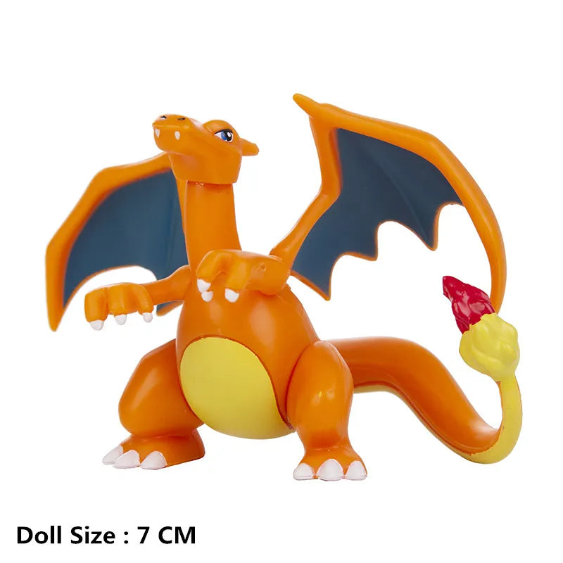 New 4-13Cm Pokemon Cartoons Movie Anime Figure Pikachu Bulbasaur Charmander Cosplay Collection Pet Action Model Toy Gift