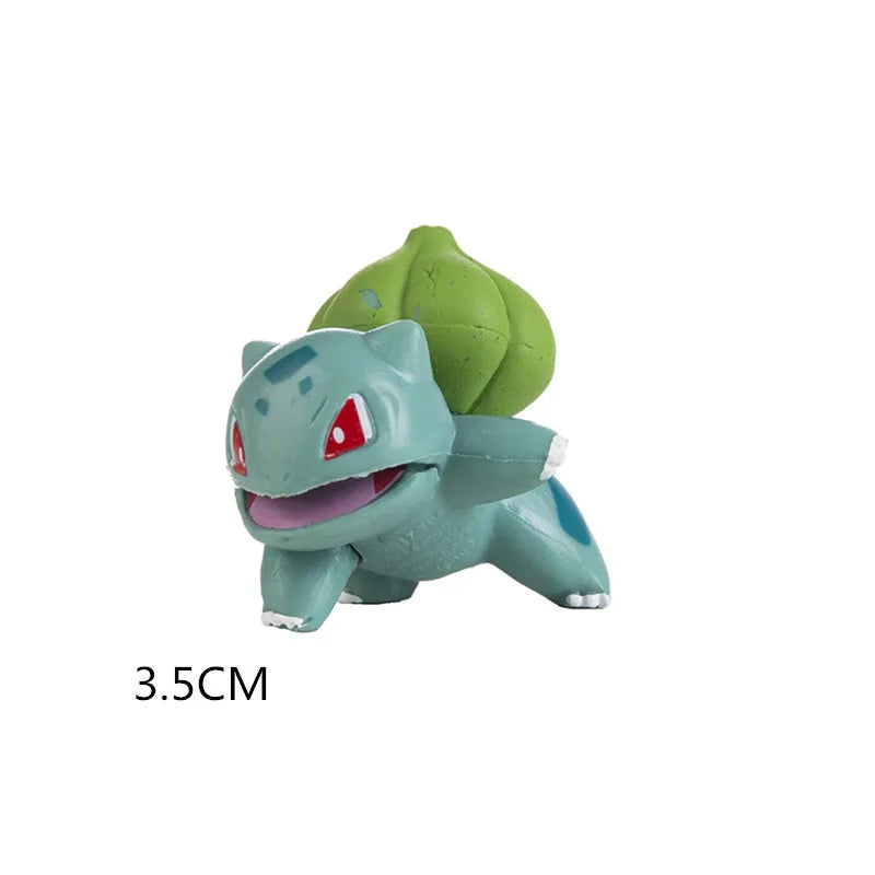 New 4-13Cm Pokemon Cartoons Movie Anime Figure Pikachu Bulbasaur Charmander Cosplay Collection Pet Action Model Toy Gift
