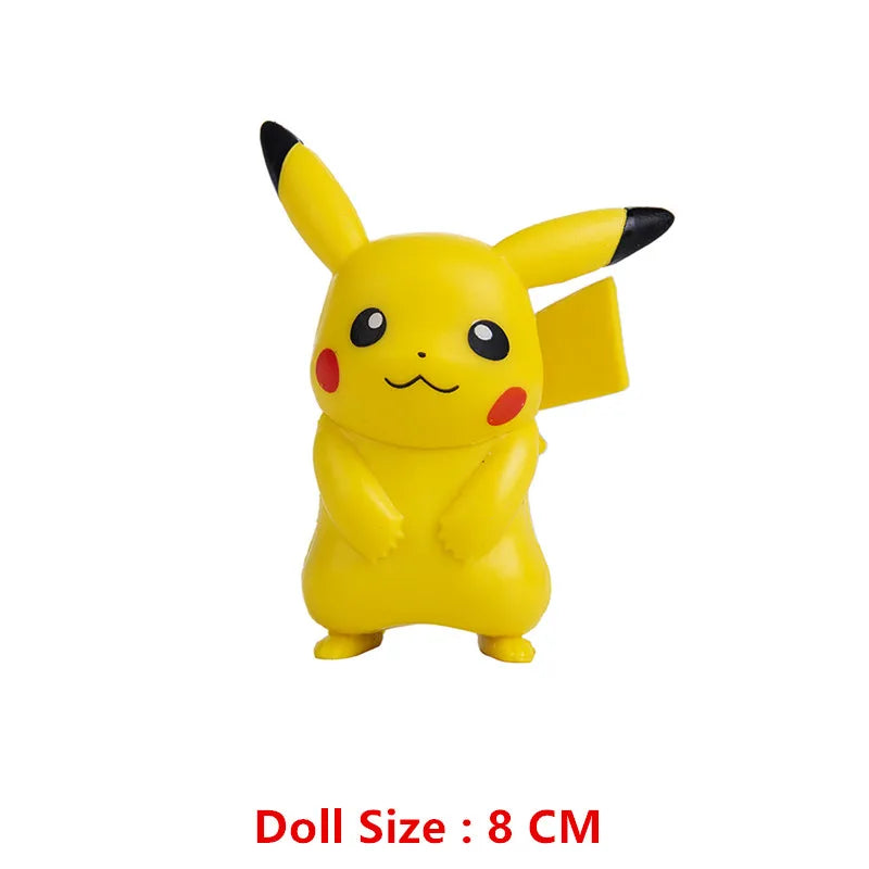 New 4-13Cm Pokemon Cartoons Movie Anime Figure Pikachu Bulbasaur Charmander Cosplay Collection Pet Action Model Toy Gift