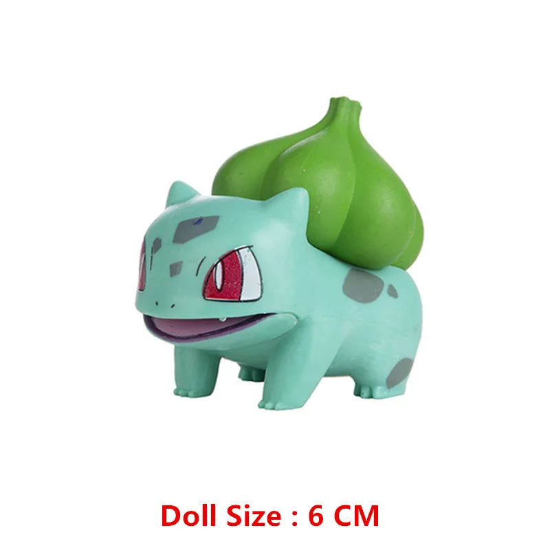 New 4-13Cm Pokemon Cartoons Movie Anime Figure Pikachu Bulbasaur Charmander Cosplay Collection Pet Action Model Toy Gift