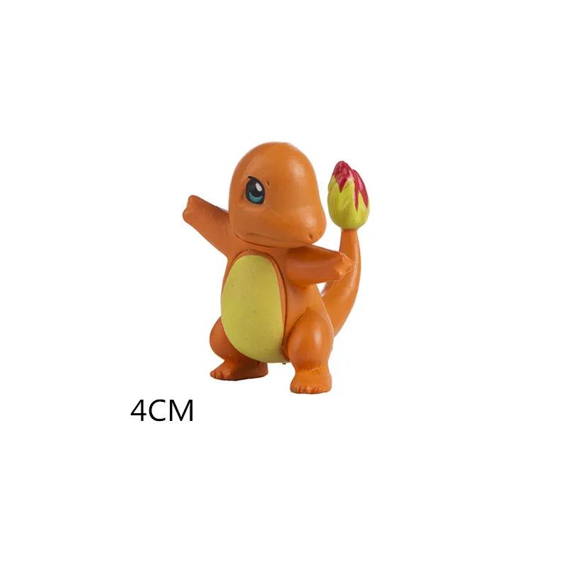 New 4-13Cm Pokemon Cartoons Movie Anime Figure Pikachu Bulbasaur Charmander Cosplay Collection Pet Action Model Toy Gift
