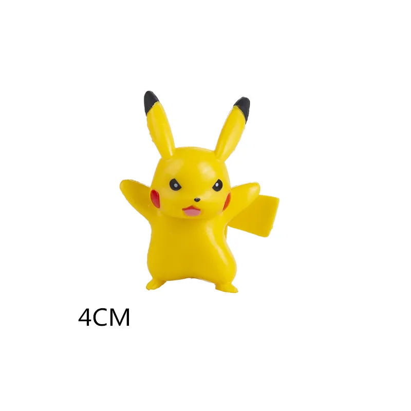 New 4-13Cm Pokemon Cartoons Movie Anime Figure Pikachu Bulbasaur Charmander Cosplay Collection Pet Action Model Toy Gift