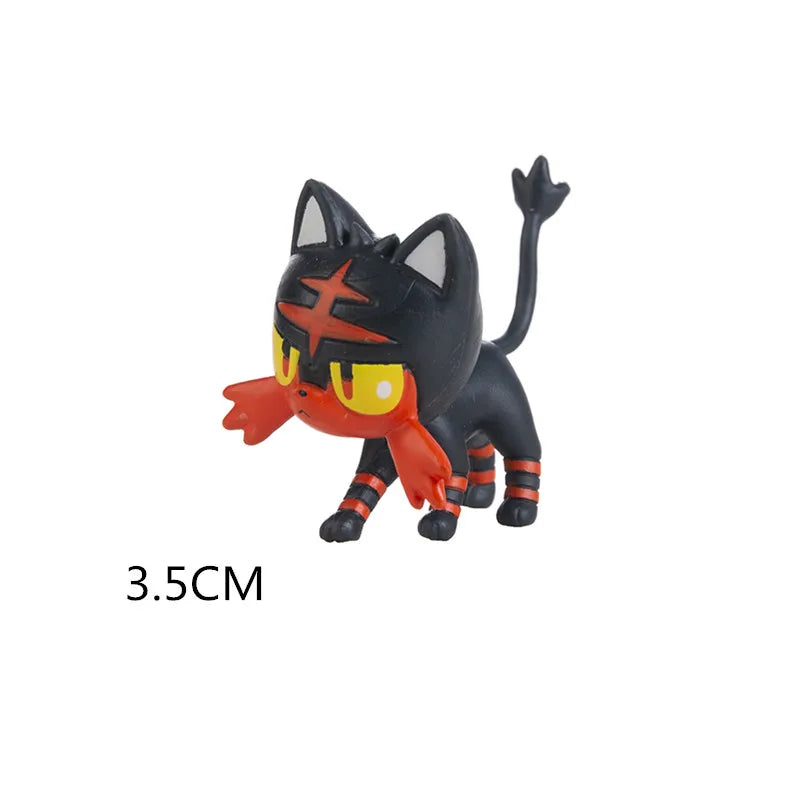 New 4-13Cm Pokemon Cartoons Movie Anime Figure Pikachu Bulbasaur Charmander Cosplay Collection Pet Action Model Toy Gift
