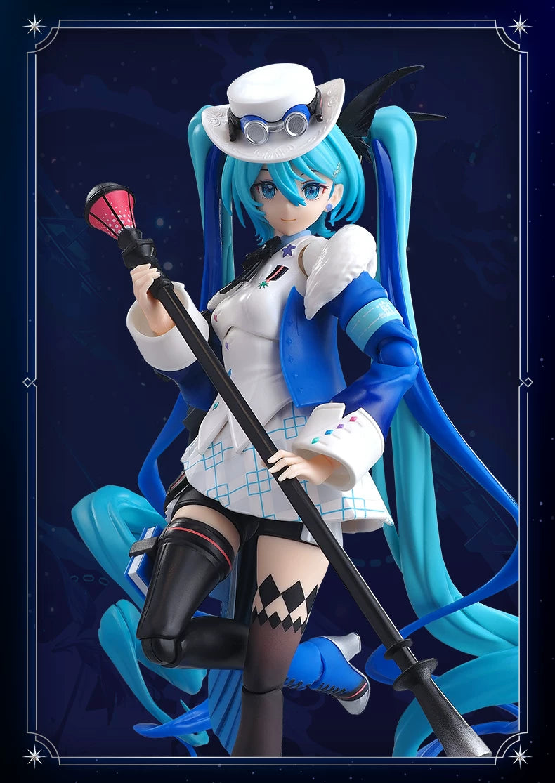 Blokees Hatsune Miku Action Figure DIY Joint Mobility Anime Assembly Figurine Toy Cartoon Doll Collection Figures Christmas Gift