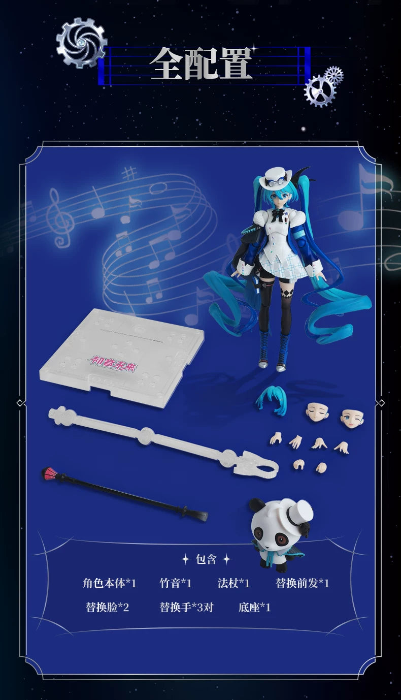 Blokees Hatsune Miku Action Figure DIY Joint Mobility Anime Assembly Figurine Toy Cartoon Doll Collection Figures Christmas Gift