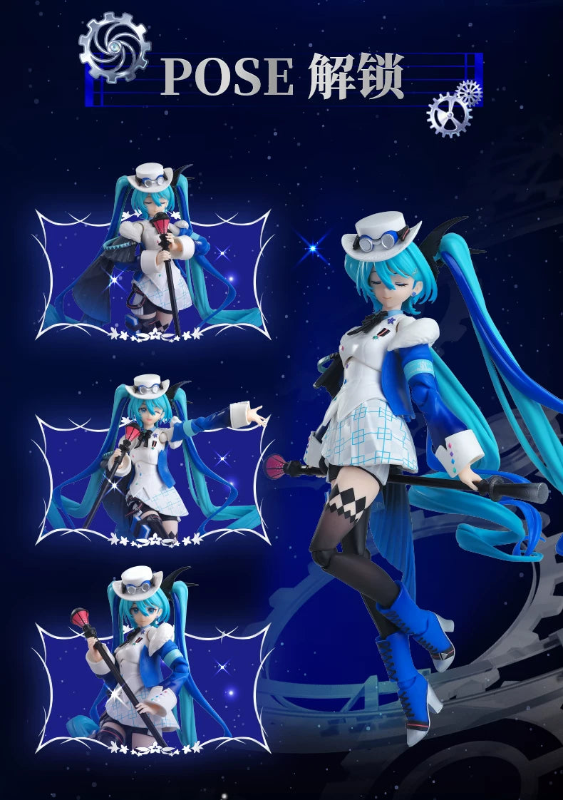 Blokees Hatsune Miku Action Figure DIY Joint Mobility Anime Assembly Figurine Toy Cartoon Doll Collection Figures Christmas Gift