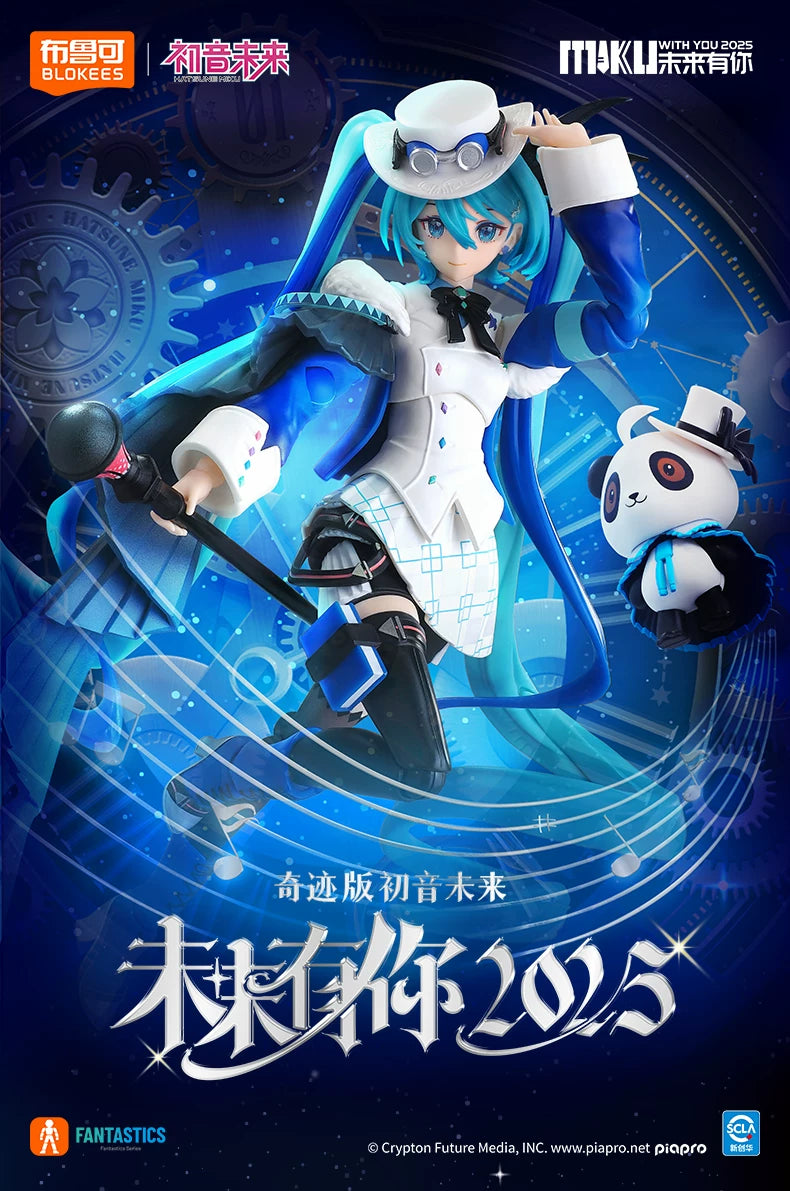 Blokees Hatsune Miku Action Figure DIY Joint Mobility Anime Assembly Figurine Toy Cartoon Doll Collection Figures Christmas Gift