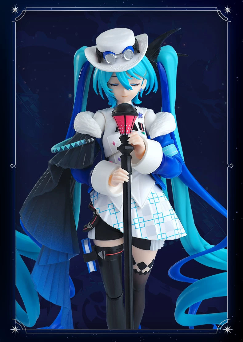 Blokees Hatsune Miku Action Figure DIY Joint Mobility Anime Assembly Figurine Toy Cartoon Doll Collection Figures Christmas Gift