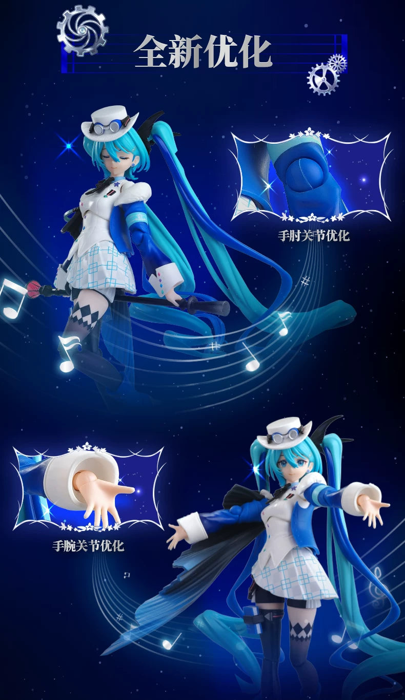 Blokees Hatsune Miku Action Figure DIY Joint Mobility Anime Assembly Figurine Toy Cartoon Doll Collection Figures Christmas Gift