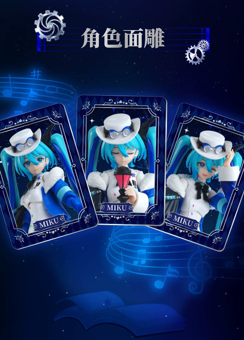 Blokees Hatsune Miku Action Figure DIY Joint Mobility Anime Assembly Figurine Toy Cartoon Doll Collection Figures Christmas Gift