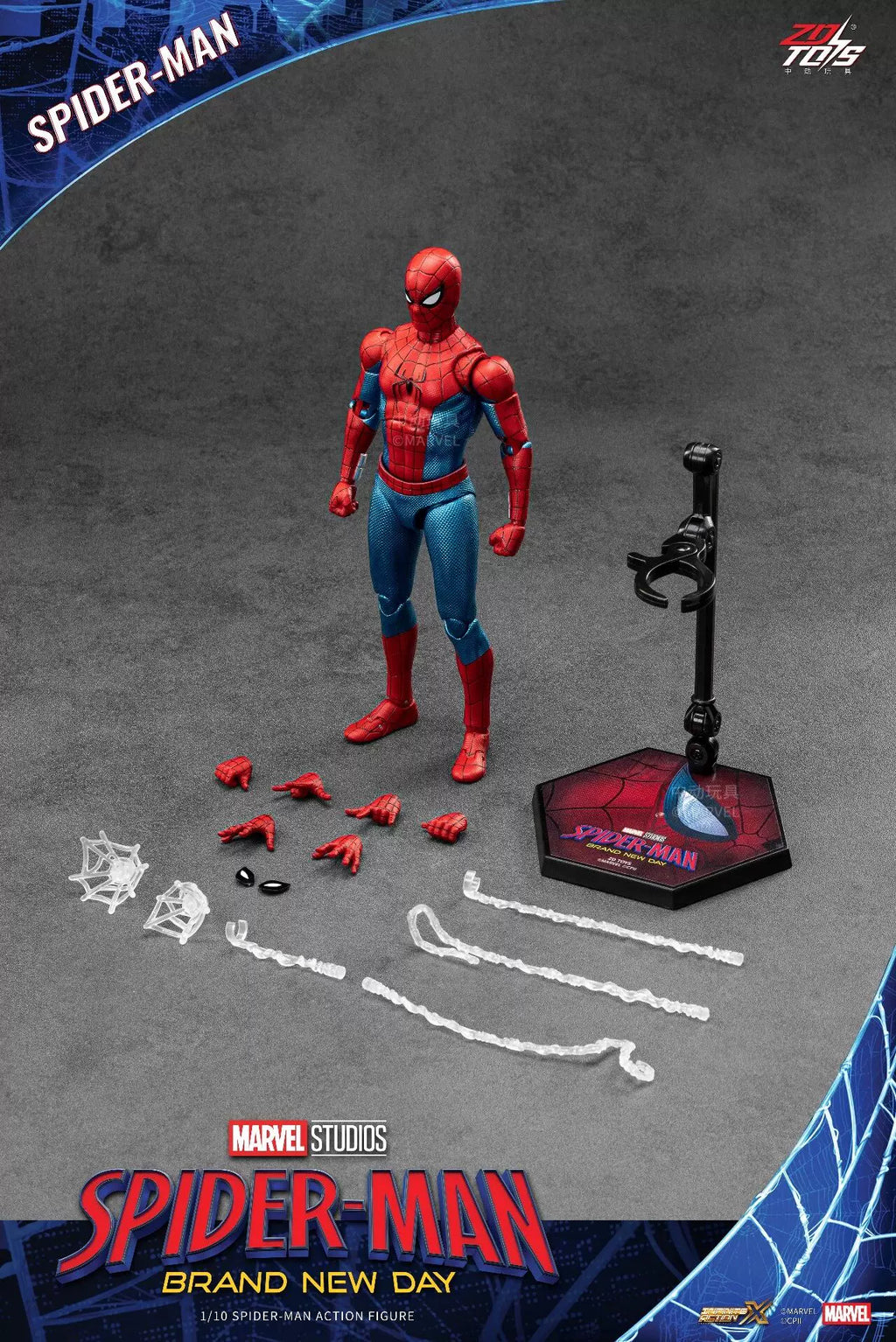 1/10 Scale Figure ZD TOY Spider-Man: Brand New Day SpiderMan action figure model In stock