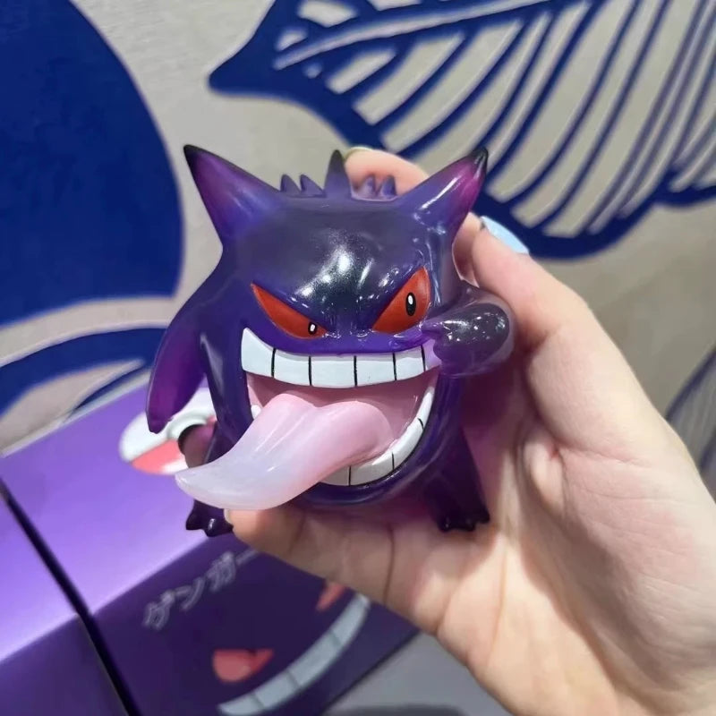 9cm Pokemon Kawaii Funny Gengar Tongue Out Action Figure Pocket Monsters Collect Doll Anime Model Toy Car Ornament Surprise Gift