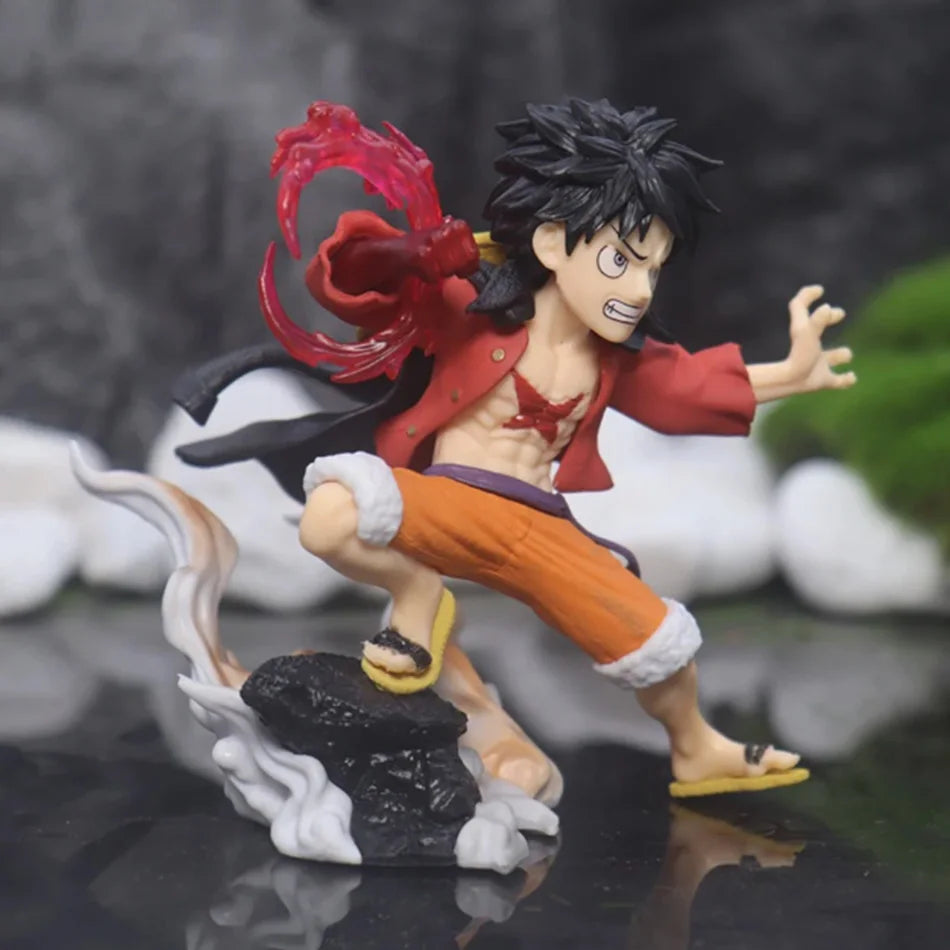 18cm One Piece Monkey D. Luffy Figures Battle Style Action Figures Anime Collection PVC Model Doll Toys Kid Birthday Gifts