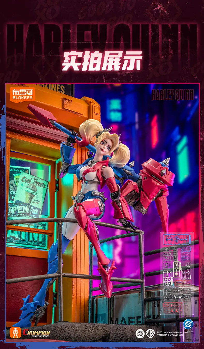 Blokees Heroes Harley Quinn Nightwing Batman Beyond Champion Class Figure Batman Toy Collectible Desktop Assemble Display Gift