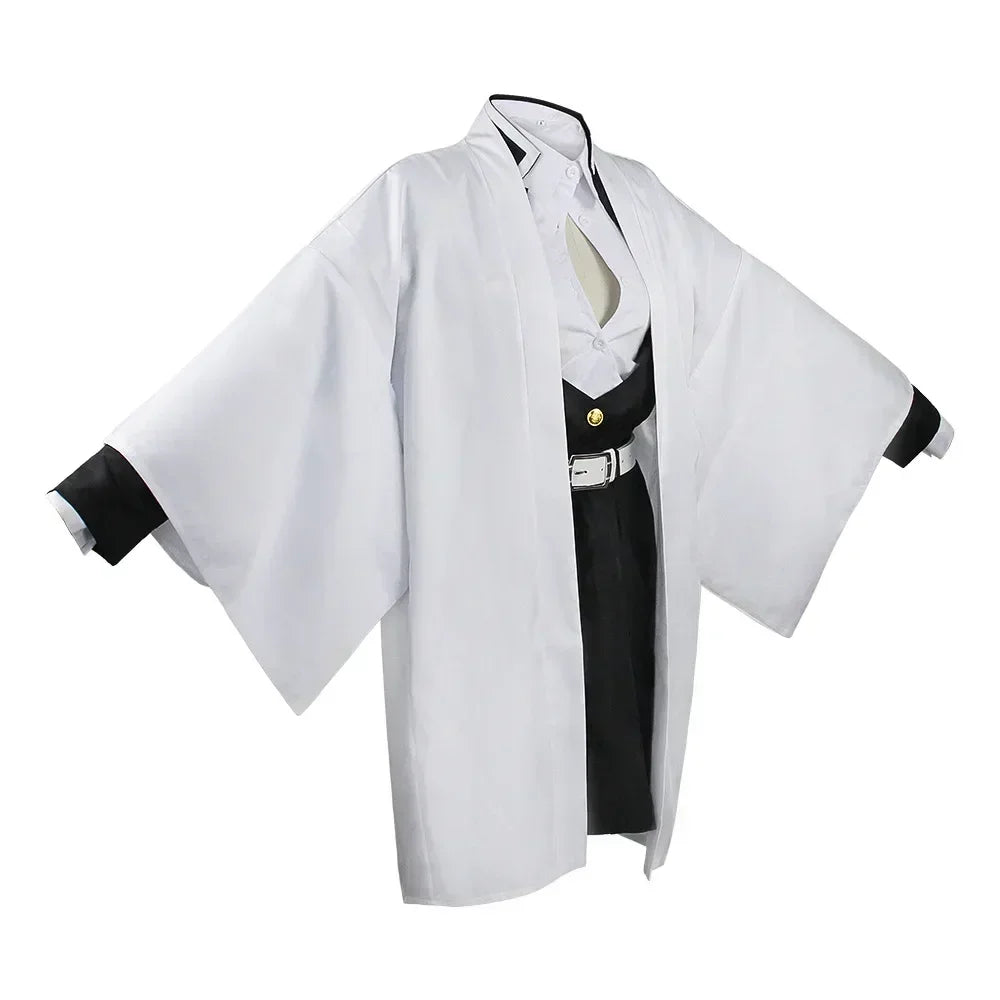 Adult Kids Anime Kimono Kanroji Mitsuri Cosplay Costume Kisatsutai Sexy Women Halloween Clothes