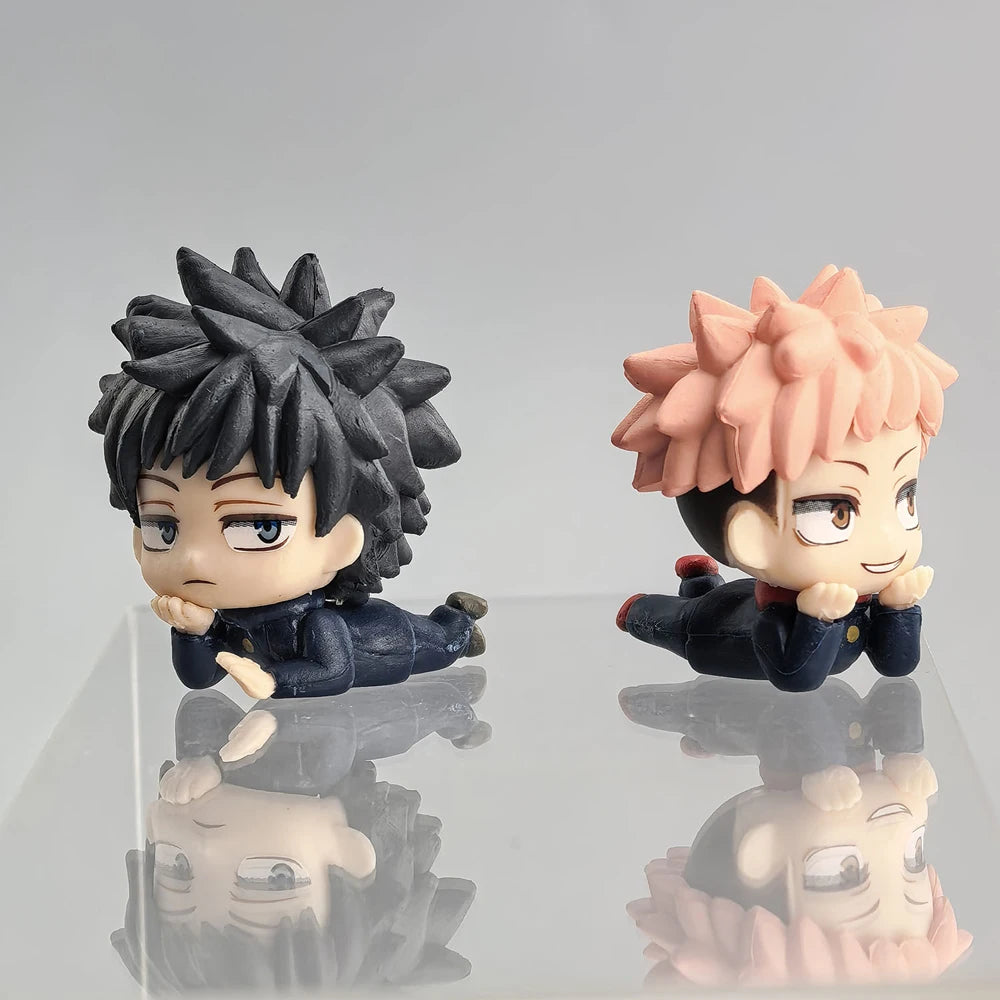 14pcs Anime 7pcs  Jujutsu Kaisen Satoru Kugisaki Sukuna Geto Suguru Gojo Itadori Yuji Megumi Figure Cute Toys Collection Model