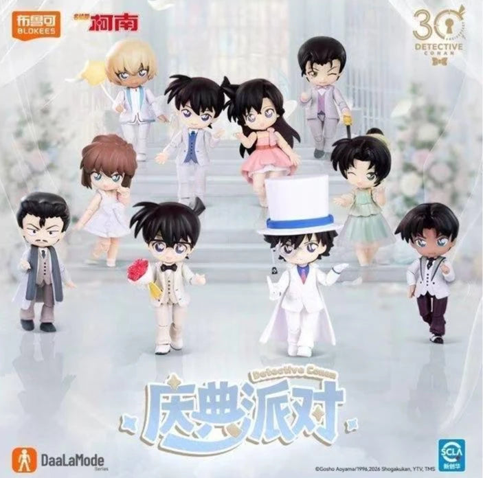In Stock BLOKEES Detective Conan Encounter Q Series 30th Anniversary Kaito Kid BJD Figure Collectible Model Ornament Toy