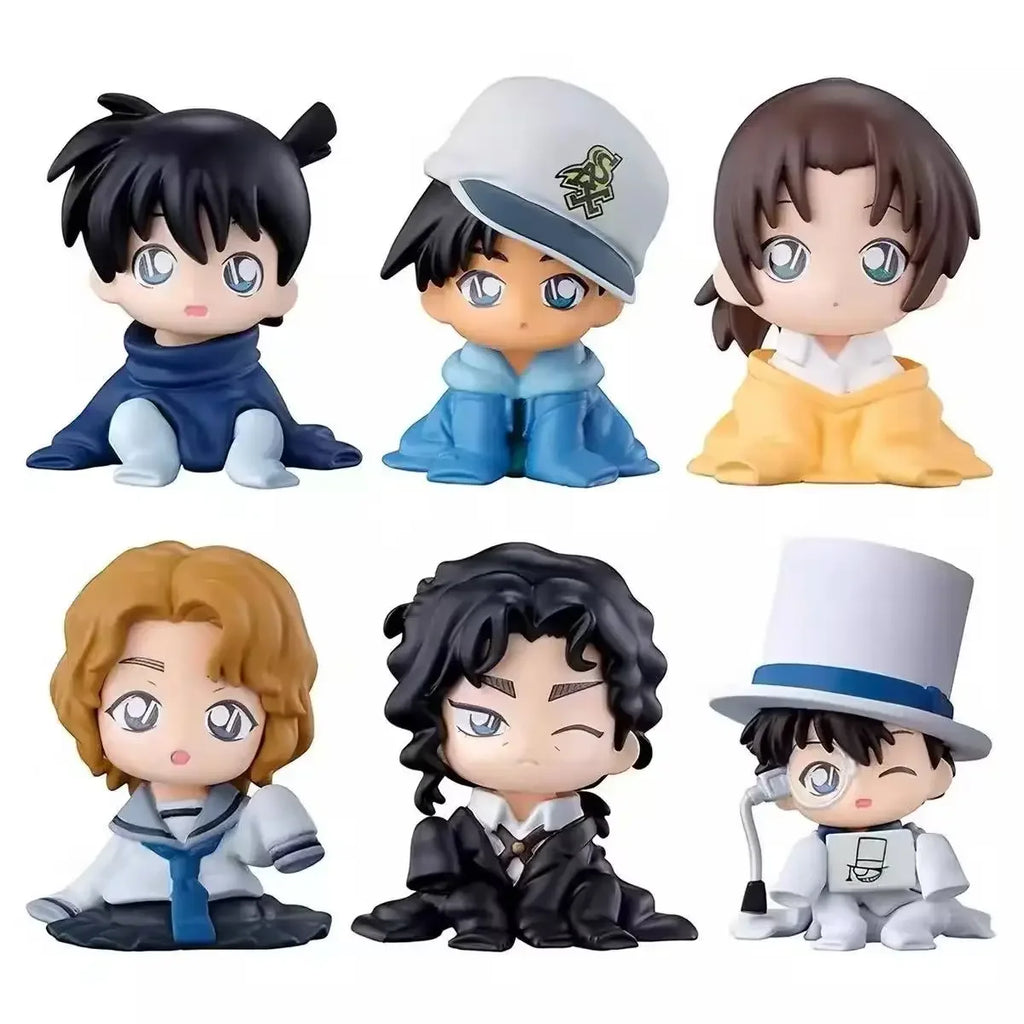 Detective Conan Sitting Pose Series Gashapon Shuichi Akai Subaru Okiya Ran Mouri Action Figure Model Toy