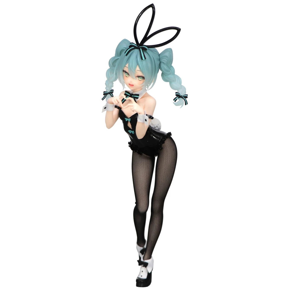 23CM Hatsune Miku Figure Vocaloid Anime BiCute Bunnies Figure Model Character Toy Gift Collection Ornaments Scene Decoration PVC