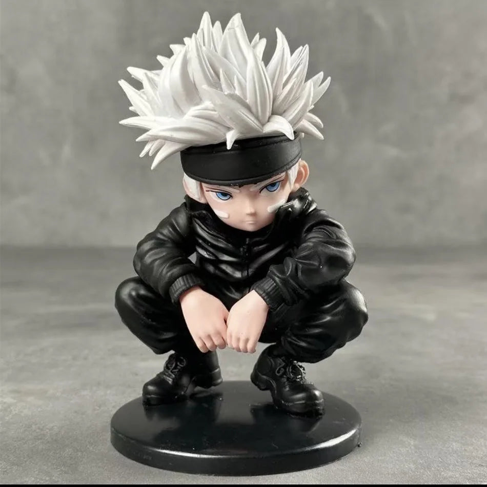 HOT | Jujutsu Kaisen Standing & Squatting Figures | Satoru Gojo / Yuji Itadori | Anime Merch & Otaku Collectibles | Cute Desktop