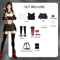 Tifa Lockhart Cosplay Costume Carnival Uniform Wig Anime Halloween Costumes Game Women
