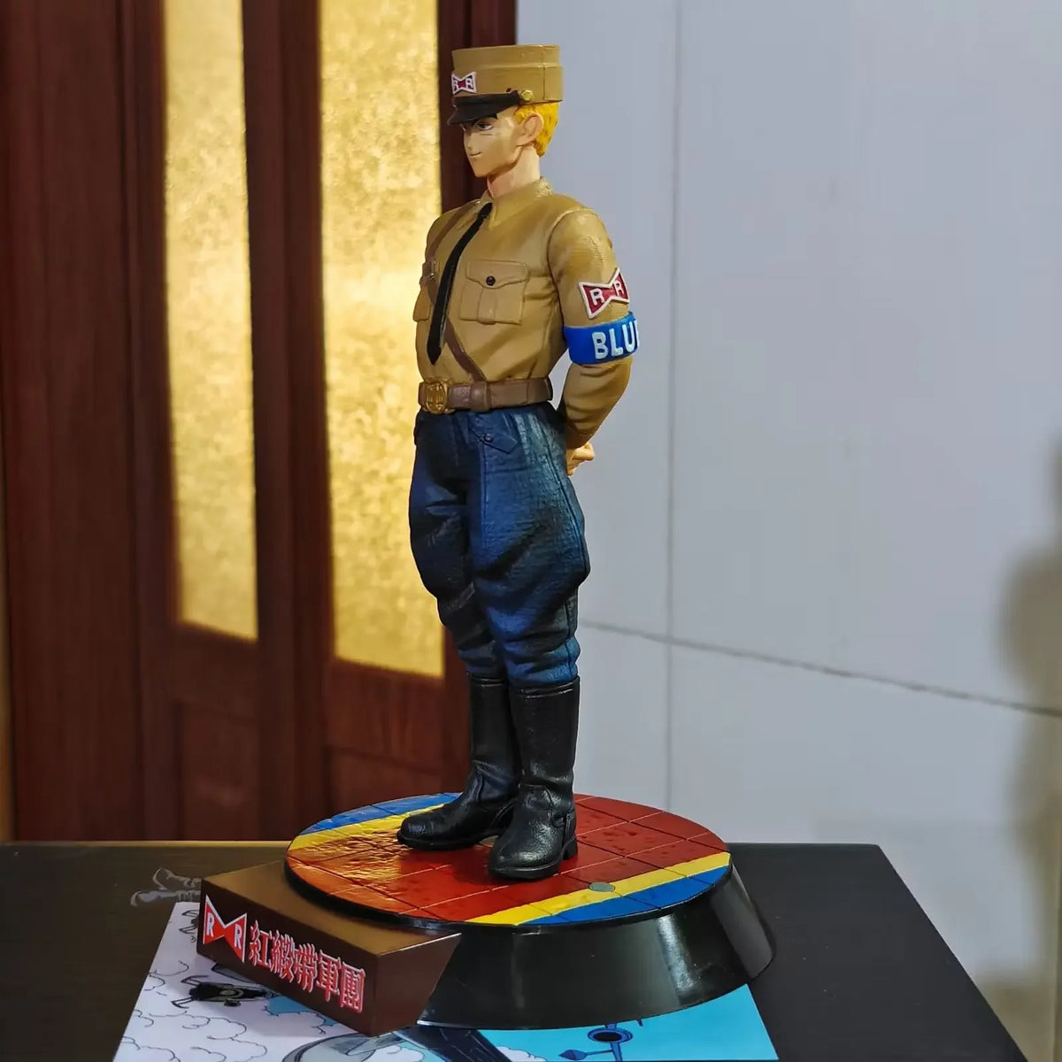 21cm Anime figure Dragon Ball GK Martial Arts Tournament Red Ribbon Army General Blue host PVC figures Collection Toy Model Gift
