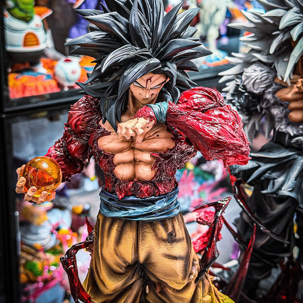 Dragon Ball Super Saiyan 4 Goku Gk Collectible Figure Anime Action Model Desktop Ornament Periphery Gift For Adult Anime Fans
