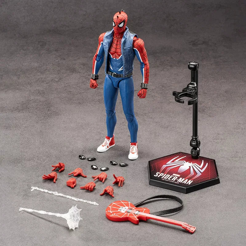 Zd Toys Marvel Spider Man Action Figure Ps4 Game Version Full Articulated Collectible Model For Display