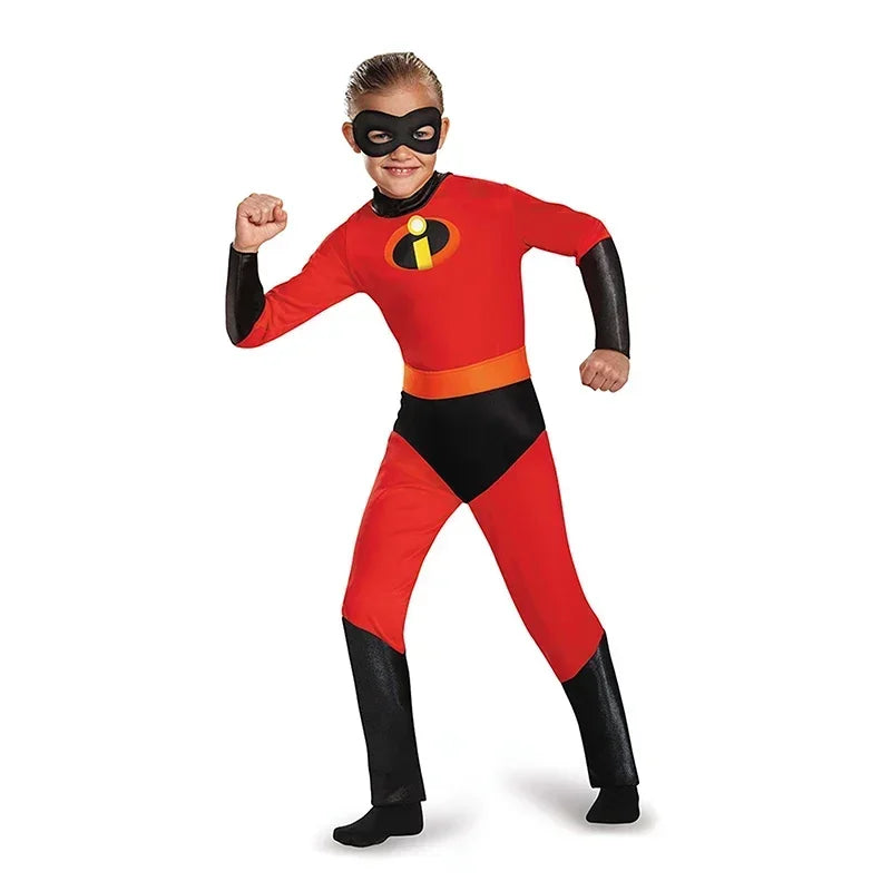 Violet Dash Kids Cosplay Jumpsuit Adult Superhero Family Costume For Halloween Carnival Baby Jack Costume