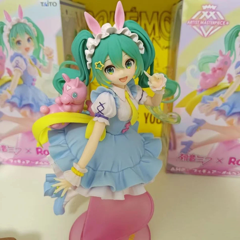 20cm Hatsune Miku Anime Figure Kawaii Fairy Tales Miku Action Figure Lollipop Girl Figurine PVC Collection Anime Model Doll Toys