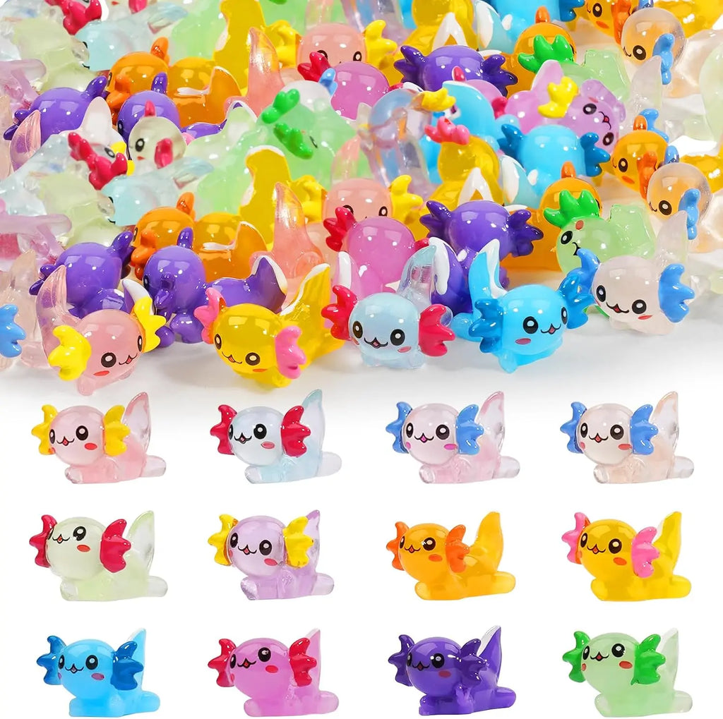 10Pcs Miniature Salamander Figurines Tiny Animal Ornaments for Fairy Garden Plant Pot Fish Tank Decor Mini Landscape Accessories