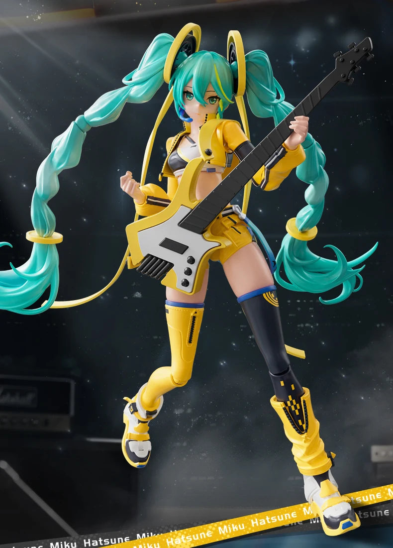 Blokees Hatsune Miku Action Figure DIY Joint Mobility Anime Assembly Figurine Toy Cartoon Doll Collection Figures Christmas Gift