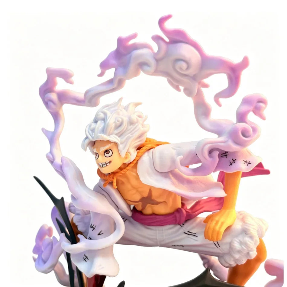 15OCM ONE PIECE GK Second Gear Nika Luffy Squat Slamming Ground Figure Anime Collectible Ornament pvc Bandai