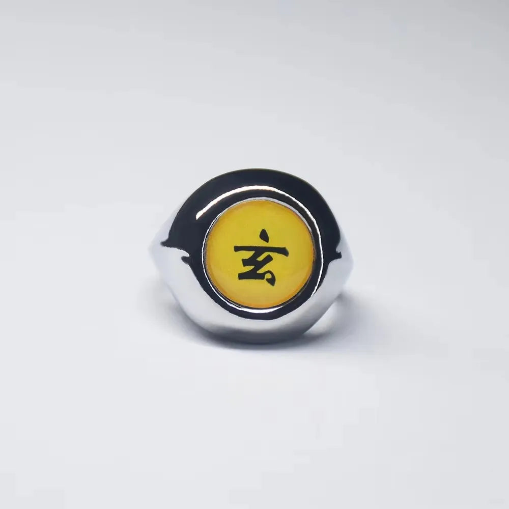 Hot Anime Ring Cosplay Akatsuki Itachi Pain Metal Finger Adult Ninja Props Accessories Cool  Jewelry Gift Adjustable Size