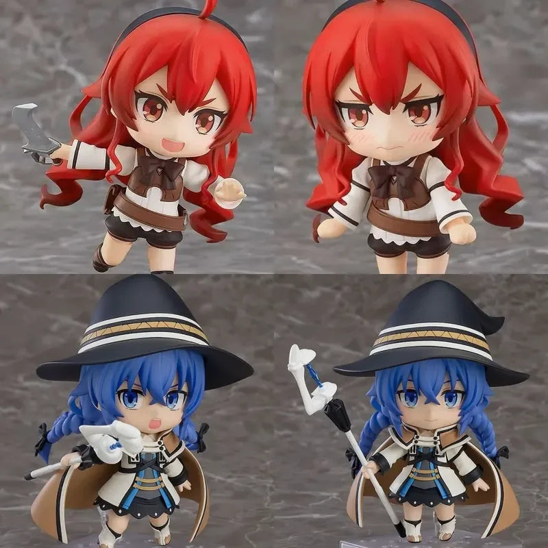 Q Version Mushoku Tensei 1567# 1749# 1787# Roxy Migurdia Dual Pack Change Face Figures Articulated Decoration Model Toy
