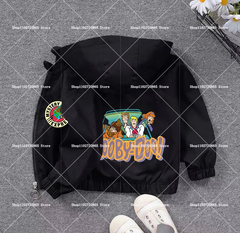 Scooby-Doo Coat Windbreaker Zipper Clothes Breathable Soft Hooded Game Cartoon Anime Figure Spring Autumn Jacket Birthday Gift