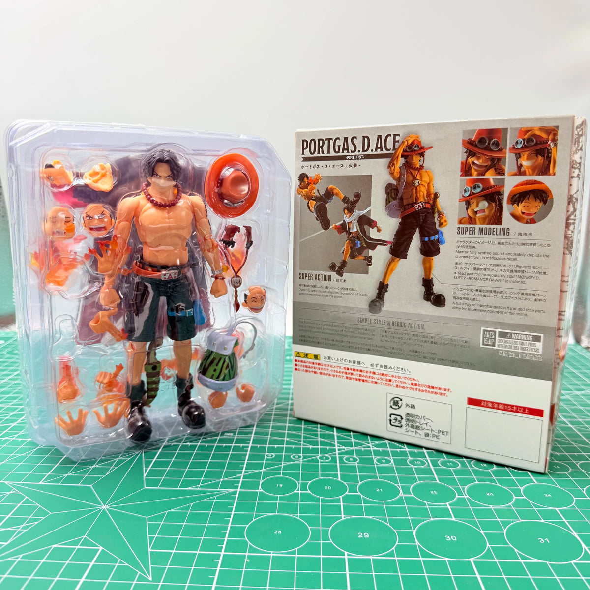 Bandai Soul Limited SHF Fire Fist Ace Top War One Piece Joint Mobile Handheld Model in Stock