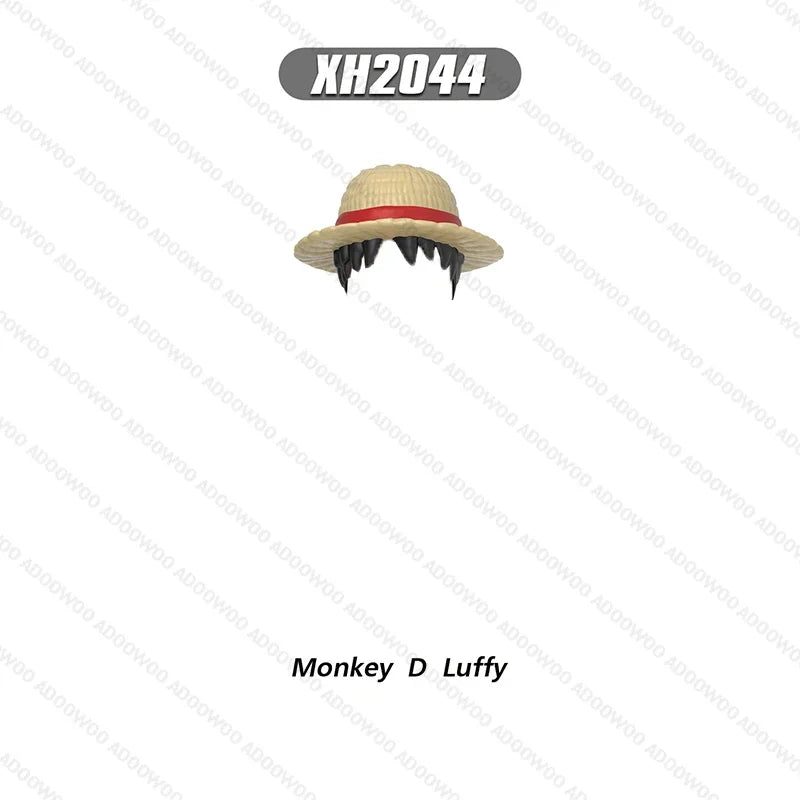 XH2030-XH2077 Japanese Anime Series Cartoon Building Block Figure Luffy Zoro Joba Mini Action Combination Desktop Accessory Toy