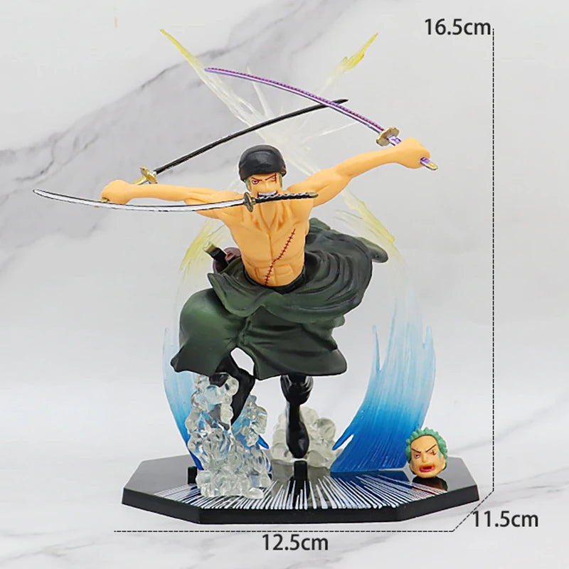 One Piece Luffy Roronoa Zoro Sabo Figure Toys Portgas D Ace Vinsmoke Sanji PVC Figurine Action Collection Anime Model Dolls Gift