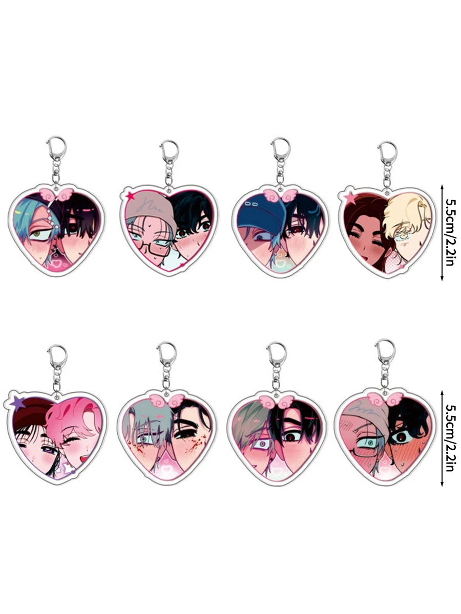 Hot Anime Alien Stage Chibis Plush Keychains for Women Accessories Bag Ivan Till Keyrings Jewelry Fans Couple Friends Gifts