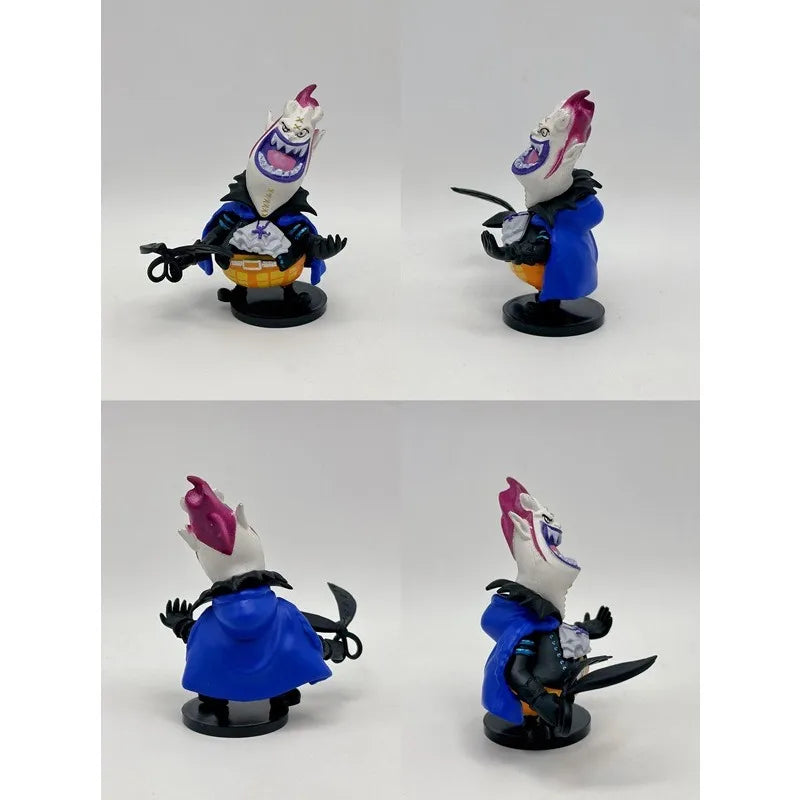 One Piece 8 mini stamps cartoon characters PVC collection seal ornaments gifts