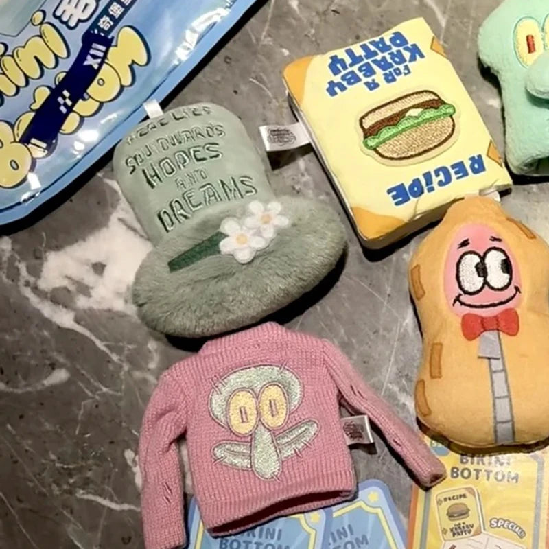Official Licensed Spongebob Bikini Bottom Blind Bagdoll Fridge Magnet Cute Anime Figure Kawaii Birthday Pendant Gift Home Decor