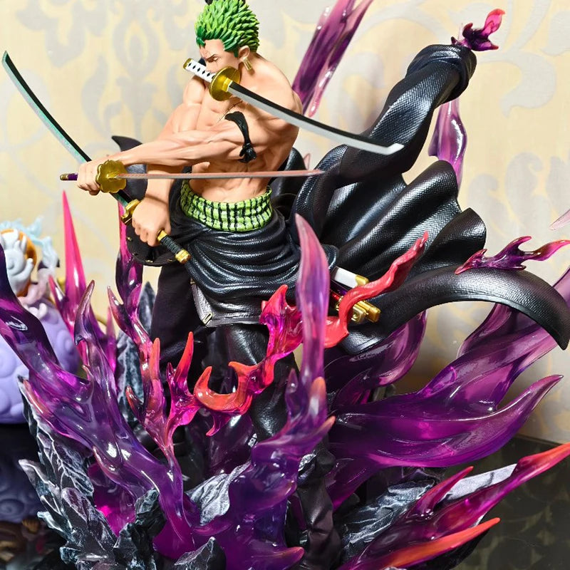 Jt Statue One Piece Full Range Th Enraged Zoro Anime Figure Figure Pvc Statue Collection Model Room Decoration Christmas Gifts