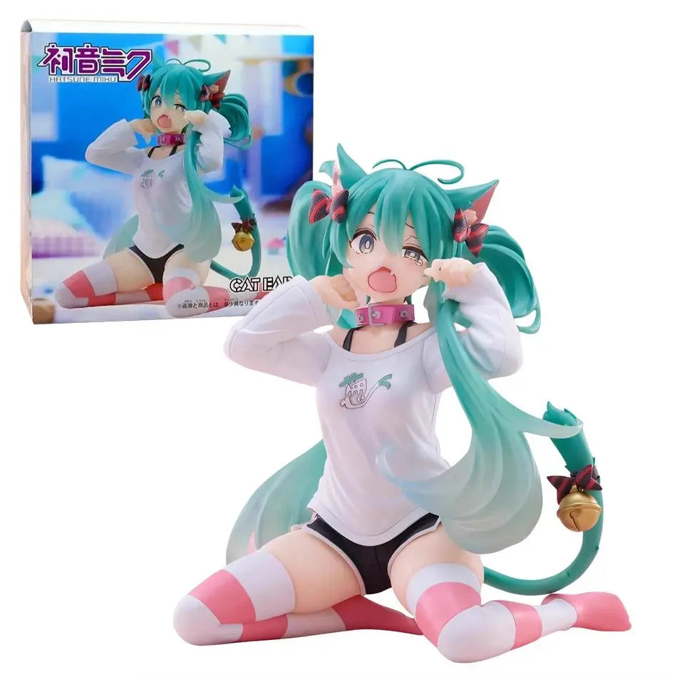 In Stock 19CM Hatsune Miku Birthday 2025 Amp Fancy Ver.~ Kawaii Anime Action Figure PVC  Desktop Decoration Collection Model Toy