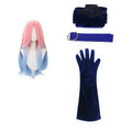 Anime Alien Stage Cosplay Wig Dress Belt Gloves Mizi Clematis Style Dress Halloween Carnival Character Role Play Stage Outfit