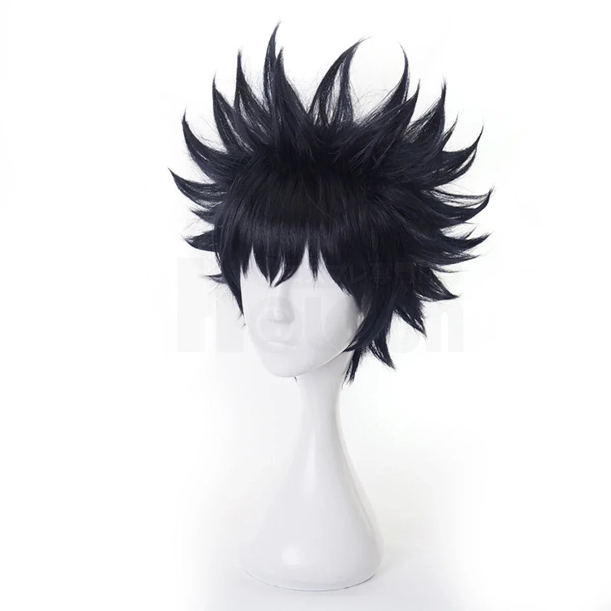 New Jujutsu JJK Manga Anime Fushiguro Megumi Cosplay Costume Wig Dark Blue Jacket Pants Uniform Rose Net Synthetic Halloween