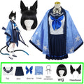 Game Blue Archive Cosplay Tongsheng Kikyou Costume Sailor Cape Cartoon Anime Dress Ear Headwear Wig JK Uniform Top Skirts Kimono